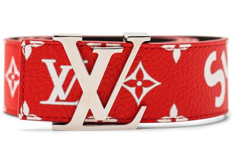 red and white louis vuitton belt|louis vuitton paris belt.